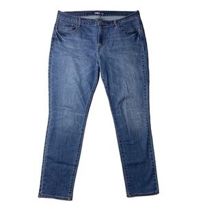 Old Navy Jeans Original Skinny Denim Blue Medium Wash Jean Pants Size 16